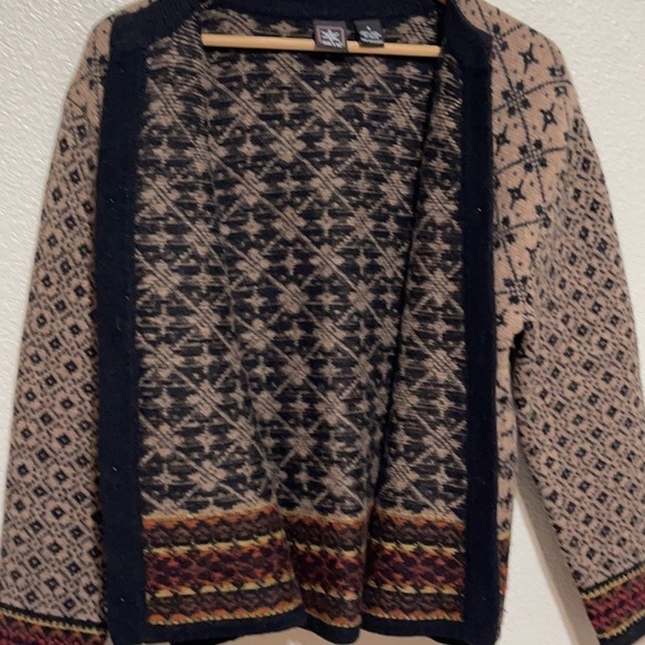 VINTAGE 100% WOOL Skyr Textile Pattern Jacket - Picture 8 of 12